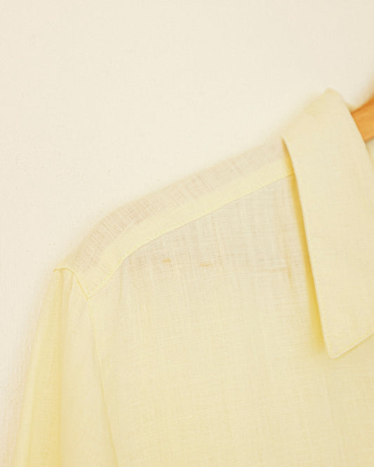 Citron Linen Button Up