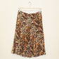Leopard Crinkle Skirt