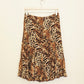 Leopard Crinkle Skirt