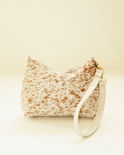 Good Fortune Bag in Chestnut Calf Hair