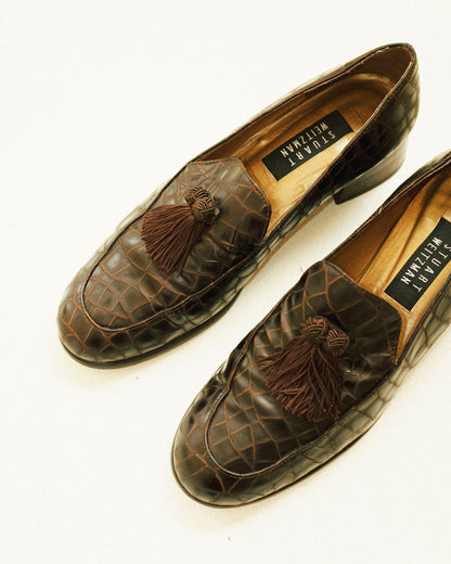 Leather Tassel Loafers 9