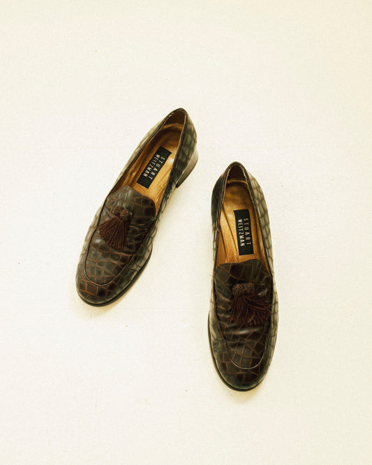 Leather Tassel Loafers 9
