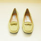 Chartreuse Suede Flats 5.5