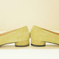 Chartreuse Suede Flats 5.5