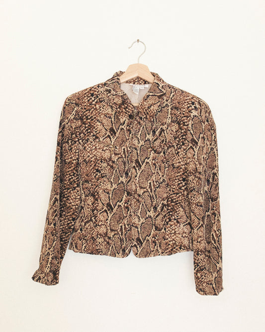 Python Crop Jacket