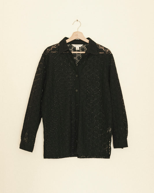 Lace Button Up