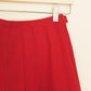 Red Pleated Skirt