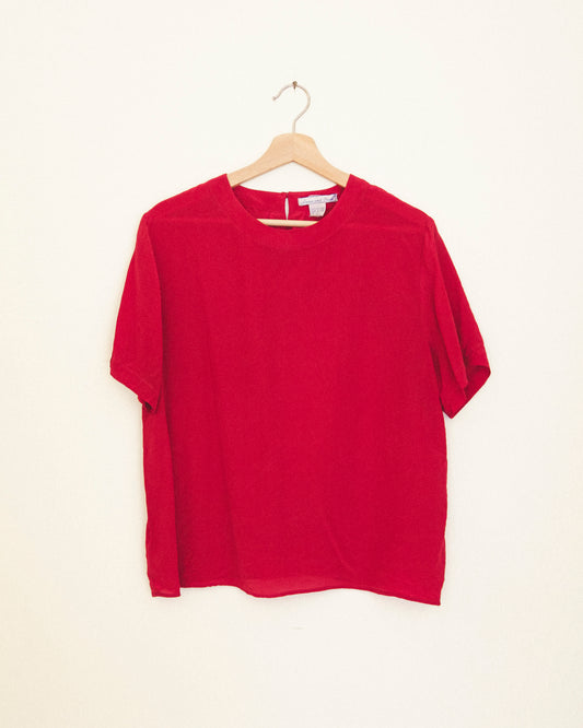 Rose Silk Tee