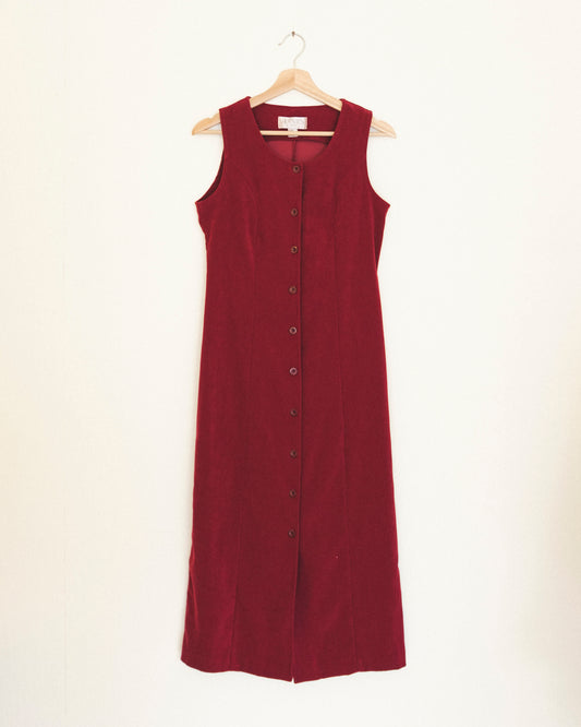 Currant Button Midi Dress