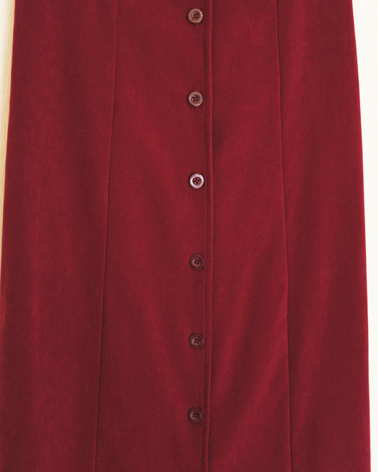 Currant Button Midi Dress