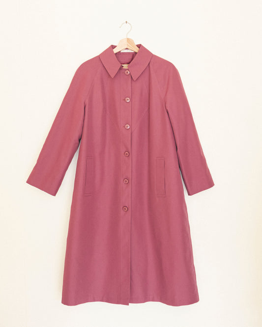 Plum Trench Coat