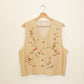 Embroidered Vine Vest