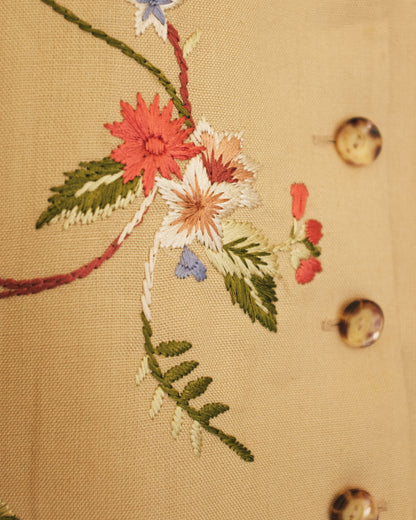Embroidered Vine Vest