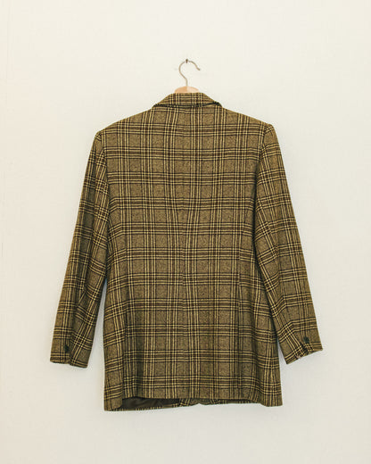 Pistachio Plaid Blazer