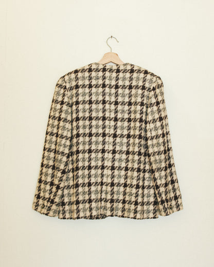 Mocha Houndstooth Jacket