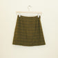 Olive Plaid Mini Skirt