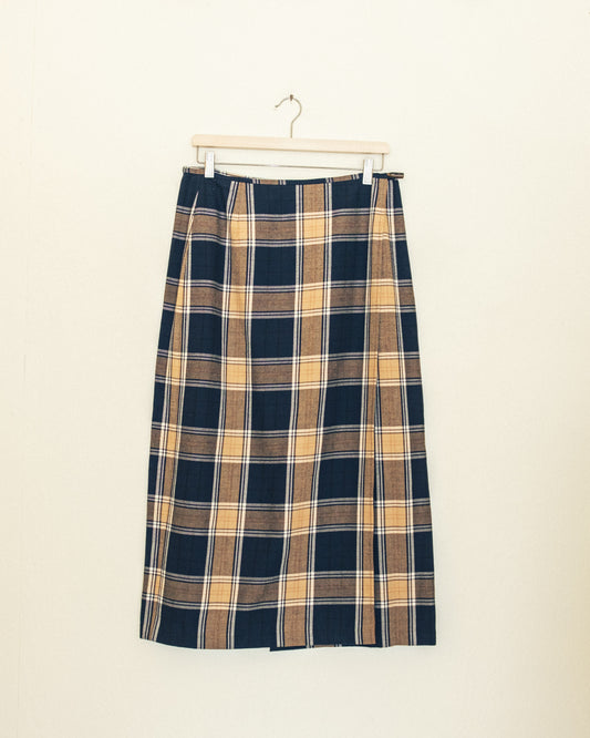 Plaid Wrap Skirt