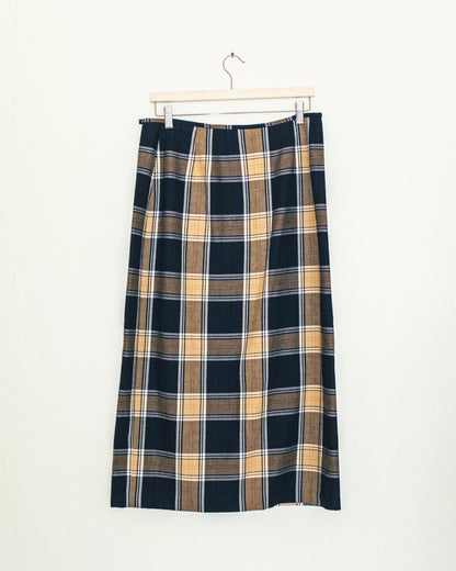 Plaid Wrap Skirt
