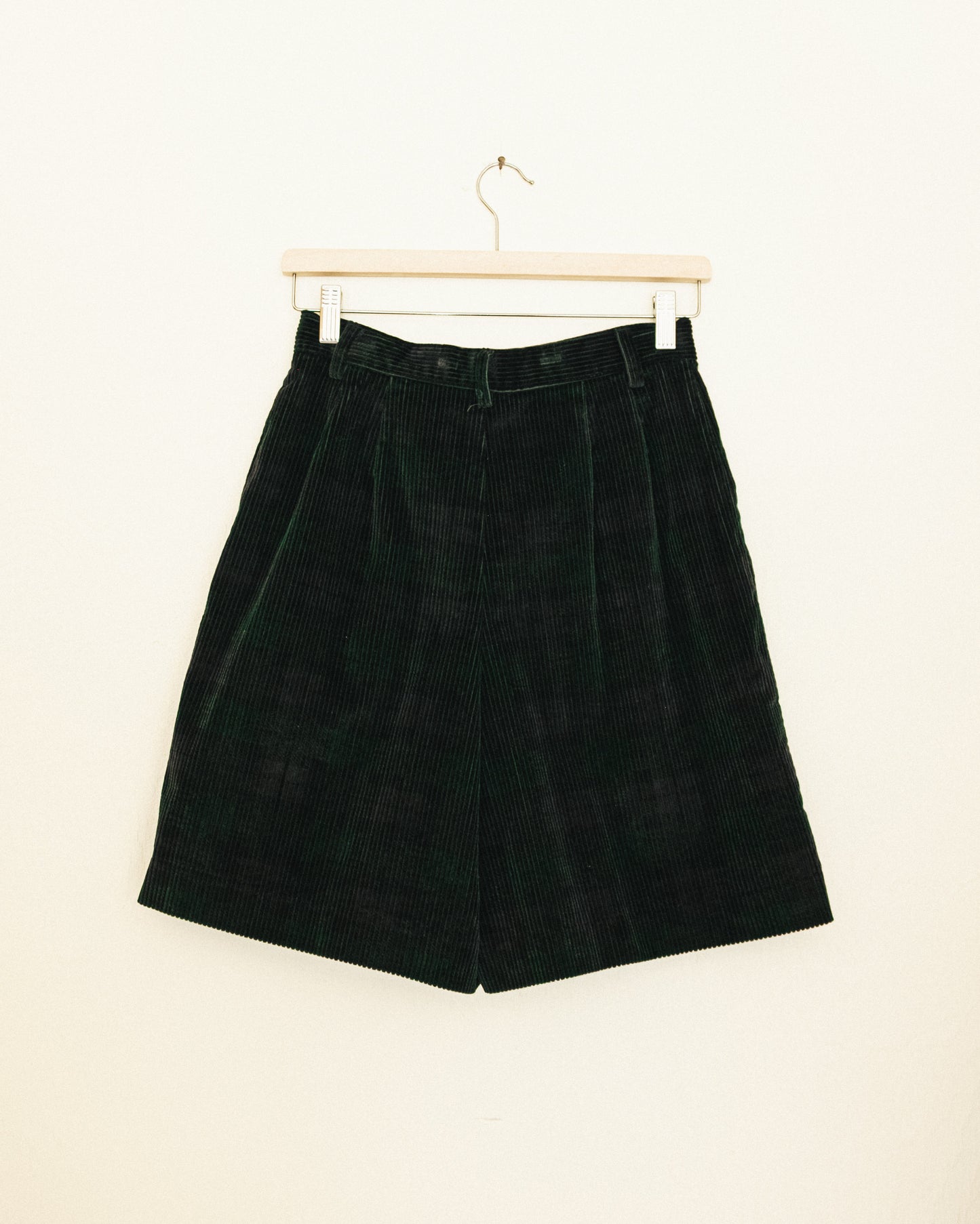 Plaid Corduroy Shorts