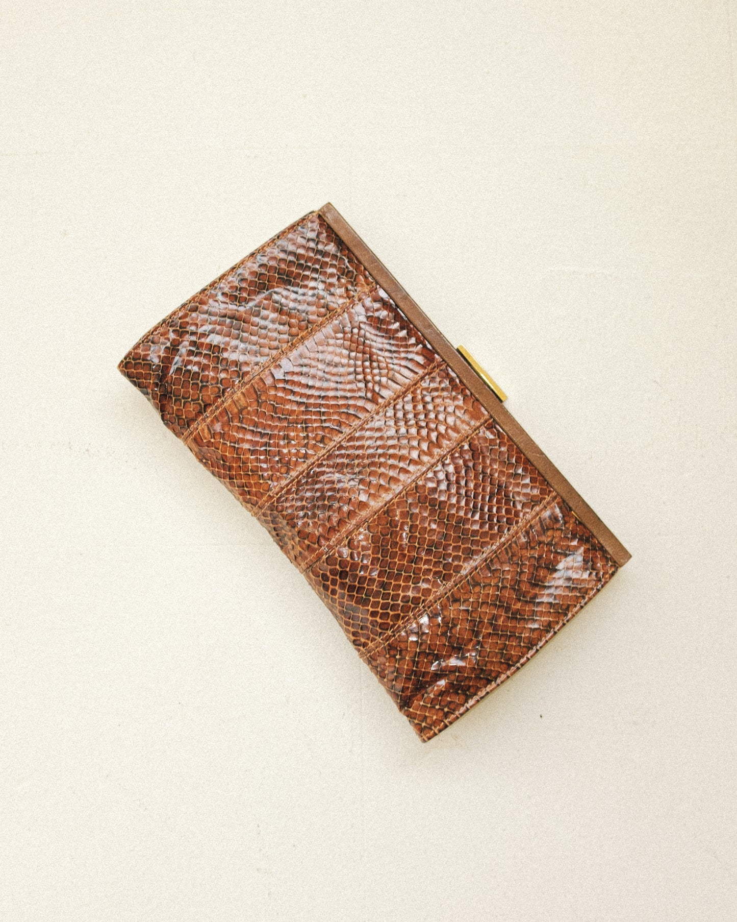 Dofan Snakeskin Clutch