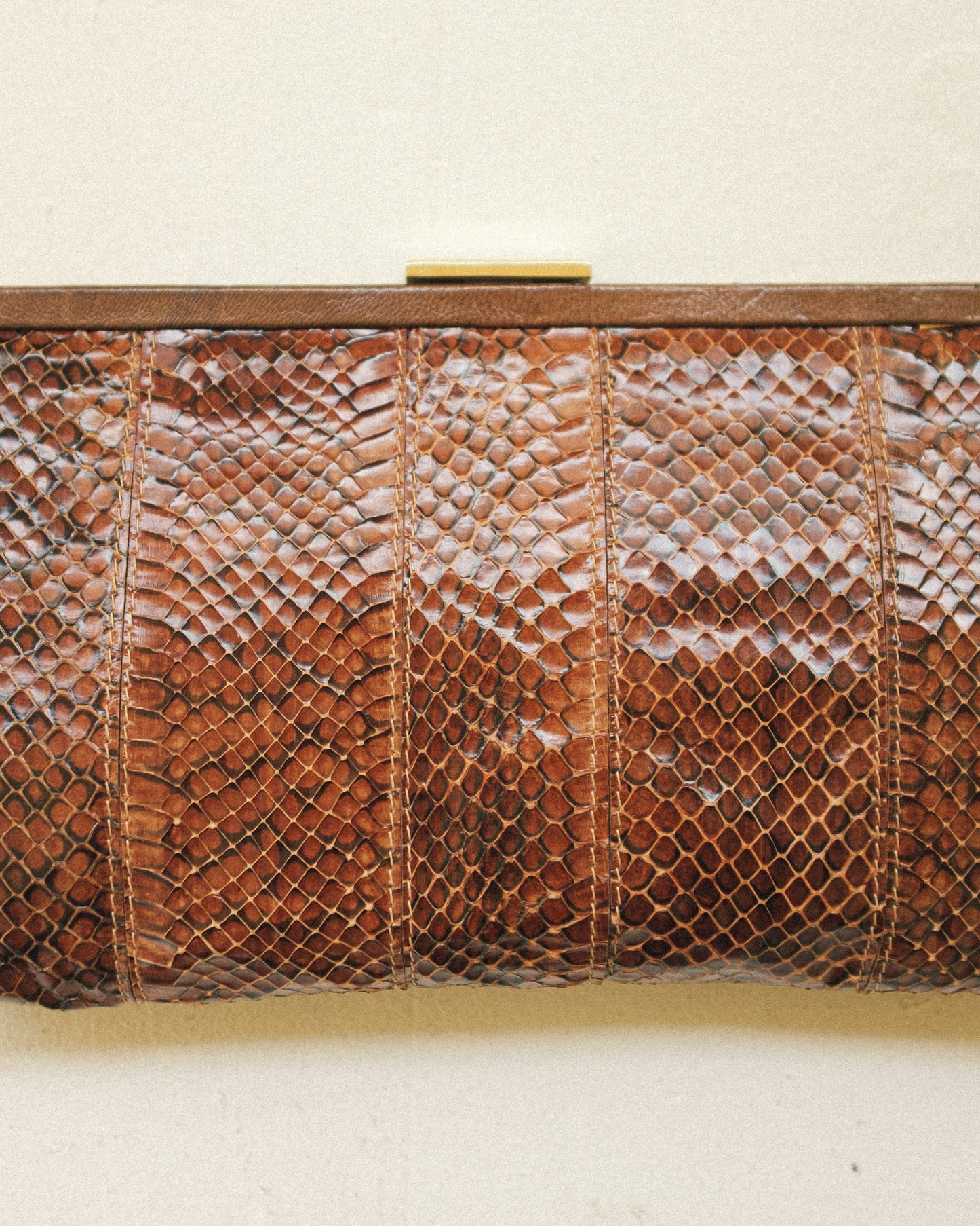 Dofan Snakeskin Clutch