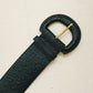 Wide Ostrich Belt