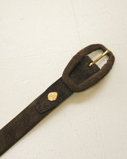 Walnut Suede Belt