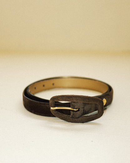 Walnut Suede Belt