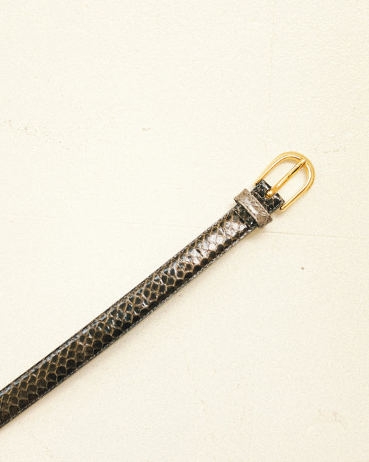 Skinny Snakeskin Belt
