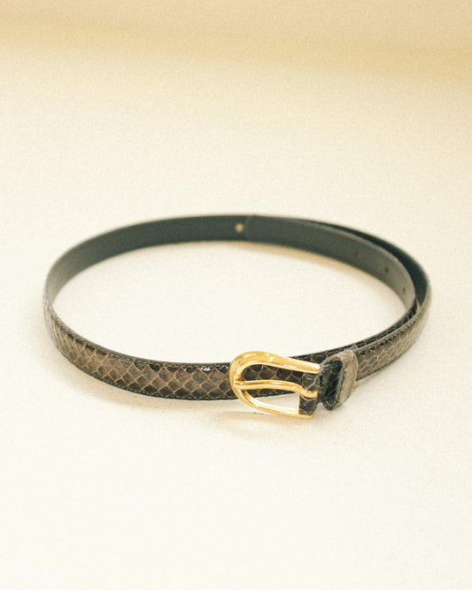 Skinny Snakeskin Belt