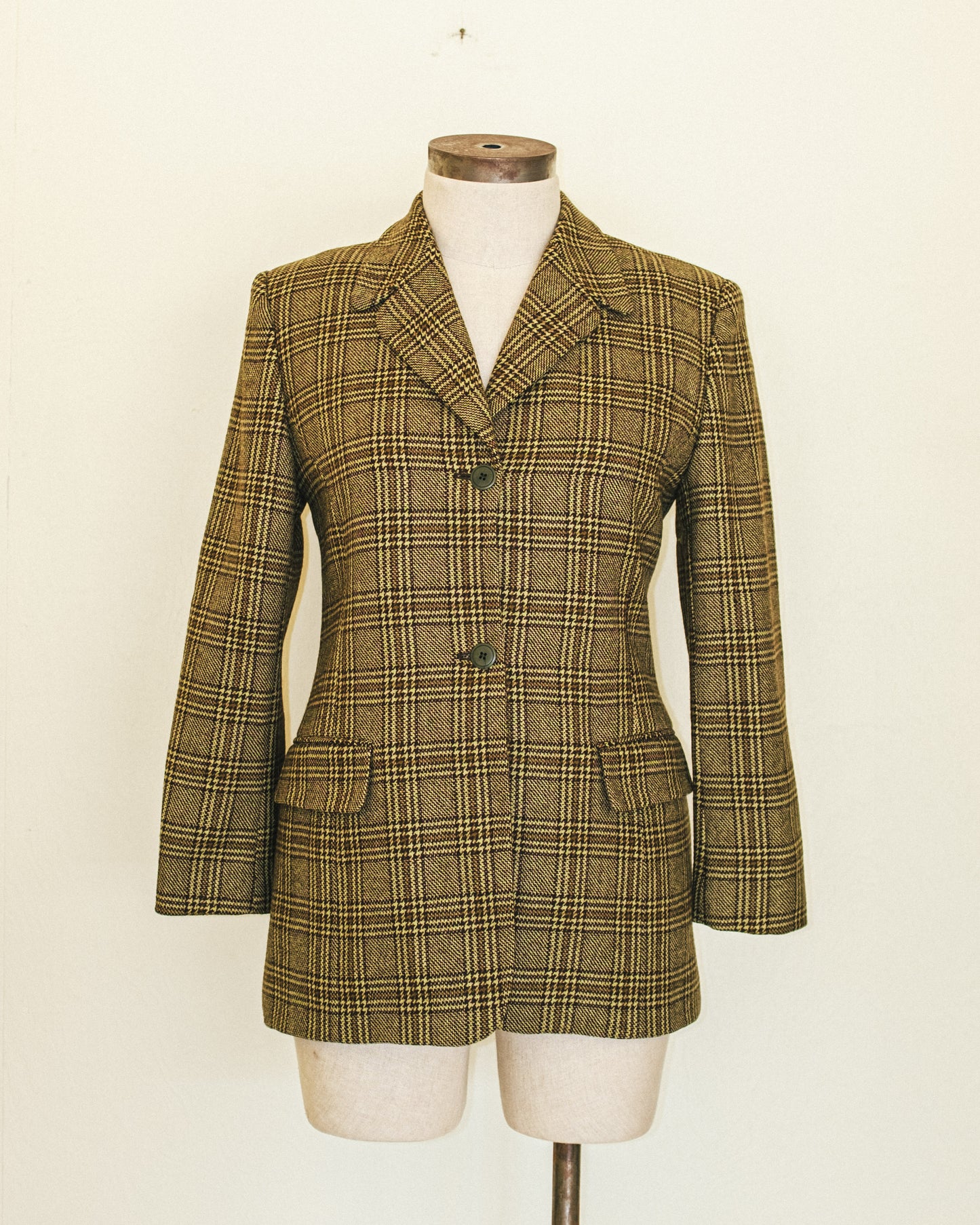 Pistachio Plaid Blazer