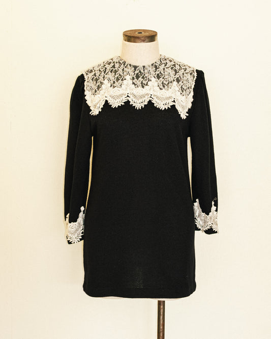 Lace Collar Sweater