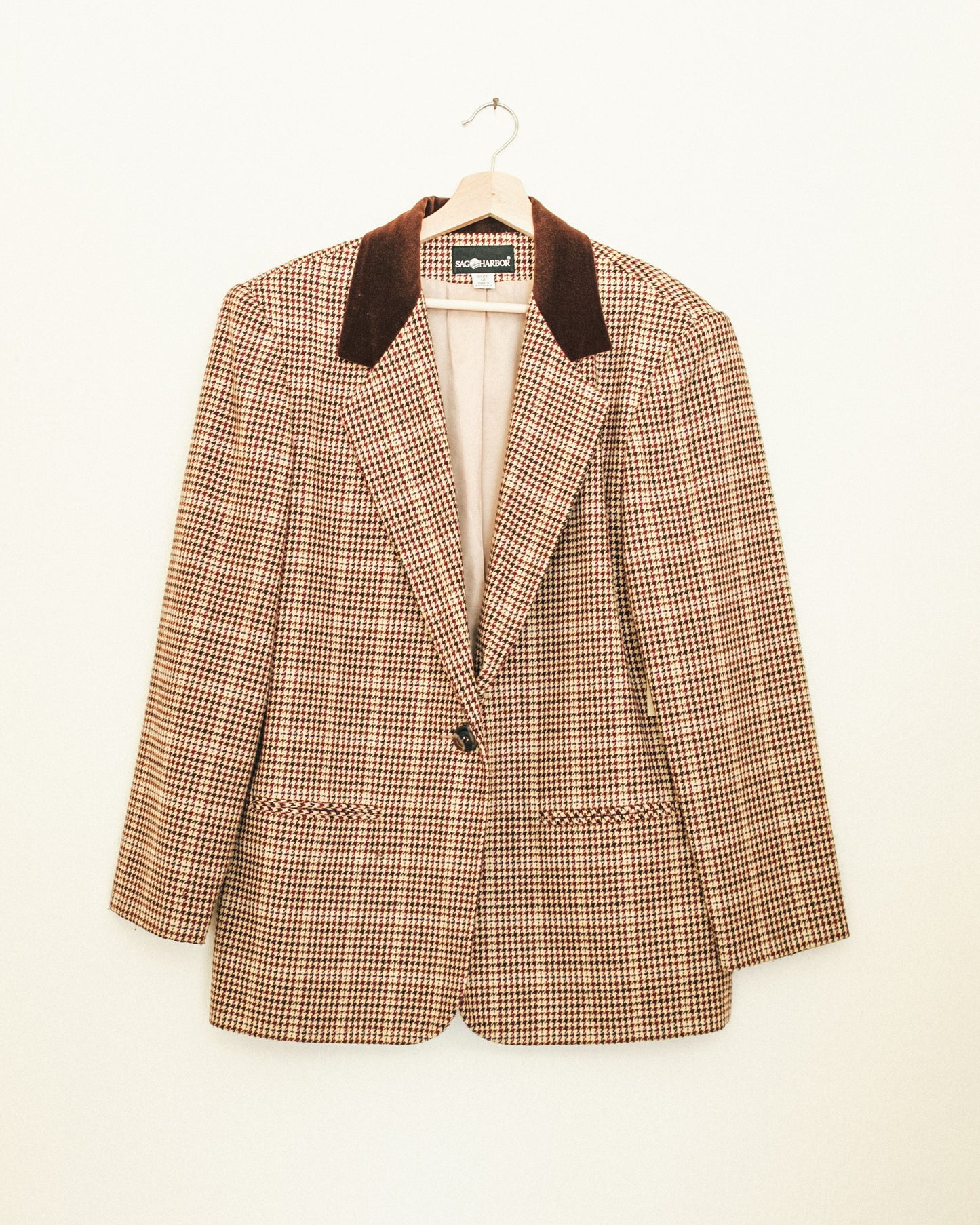 Mixed Houndstooth Blazer