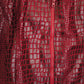Burgundy Croc Jacket