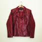 Burgundy Croc Jacket