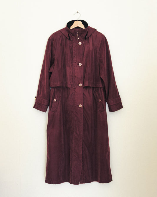 Plum Trench Coat