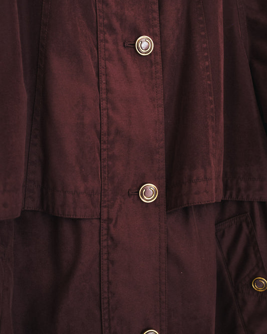 Plum Trench Coat