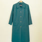 Teal Trench Coat