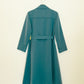 Teal Trench Coat