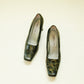 Olive Patent Block Heels 8.5