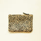 Zipper Clutch - Leopard Pony Hair