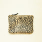 Zipper Clutch - Leopard Pony Hair