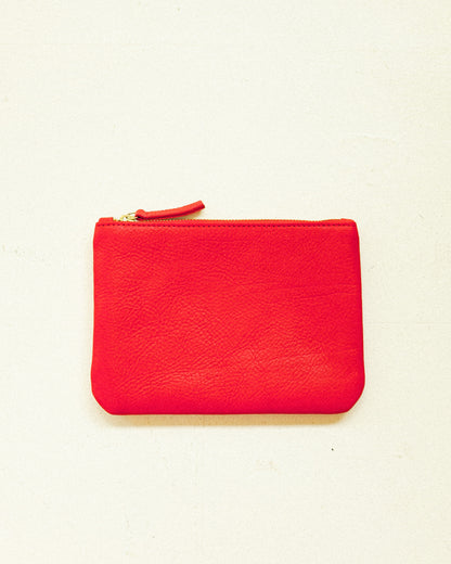 Zipper Clutch - Tomato