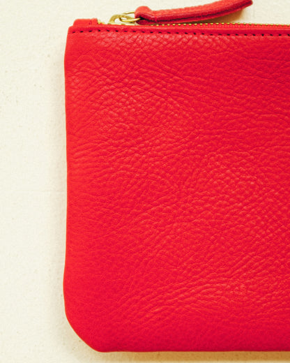 Zipper Clutch - Tomato