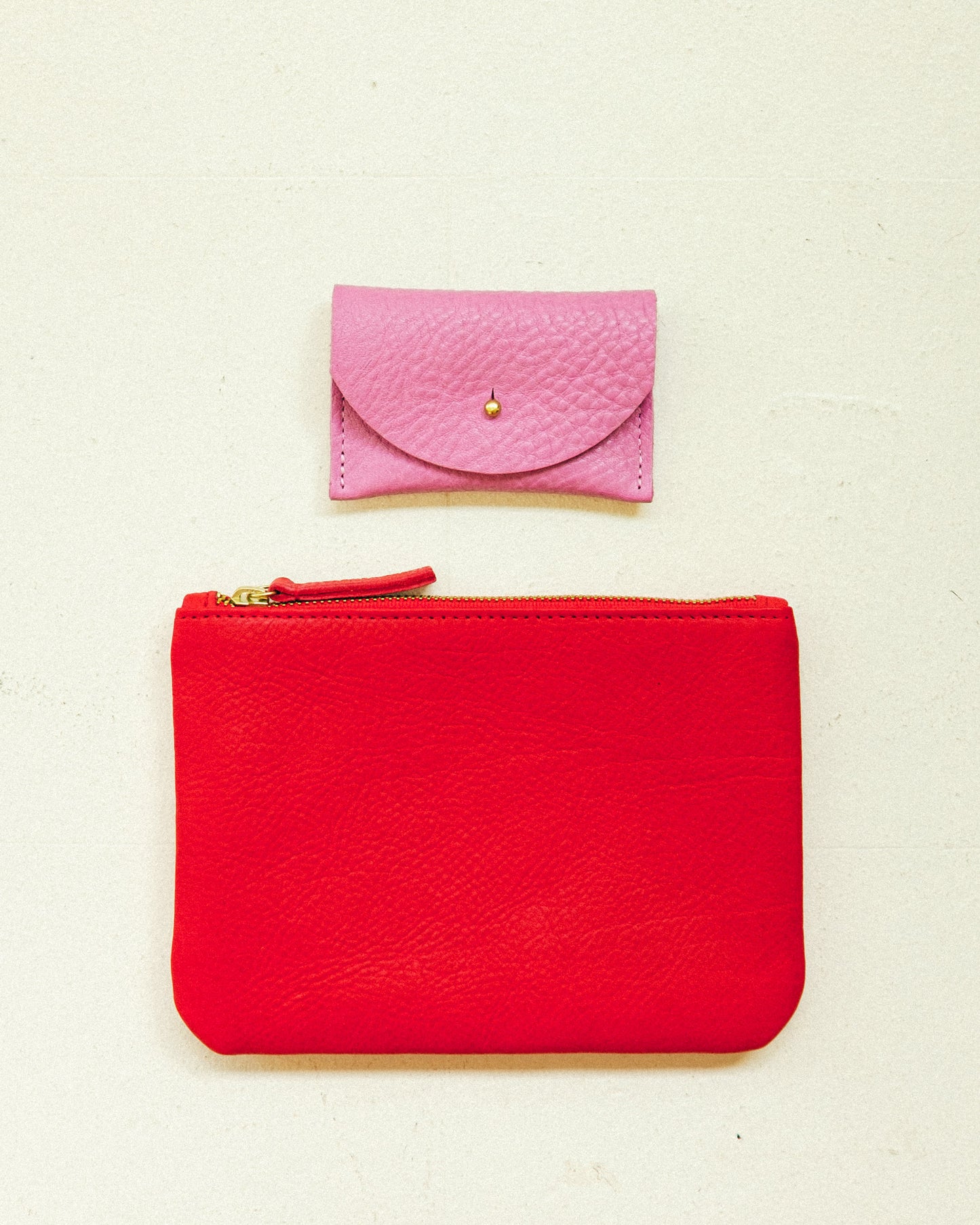 Zipper Clutch - Tomato