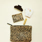 Zipper Clutch - Leopard Pony Hair