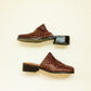 Laced Leather Mules 7.5
