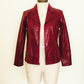 Burgundy Croc Jacket