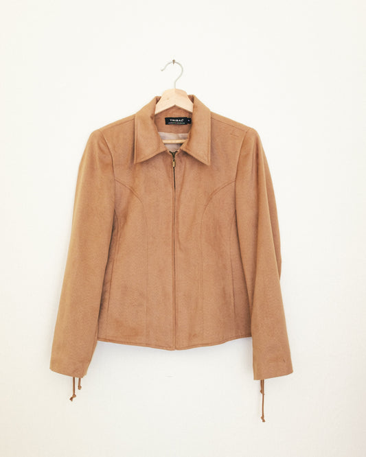 Microsuede Tie Jacket