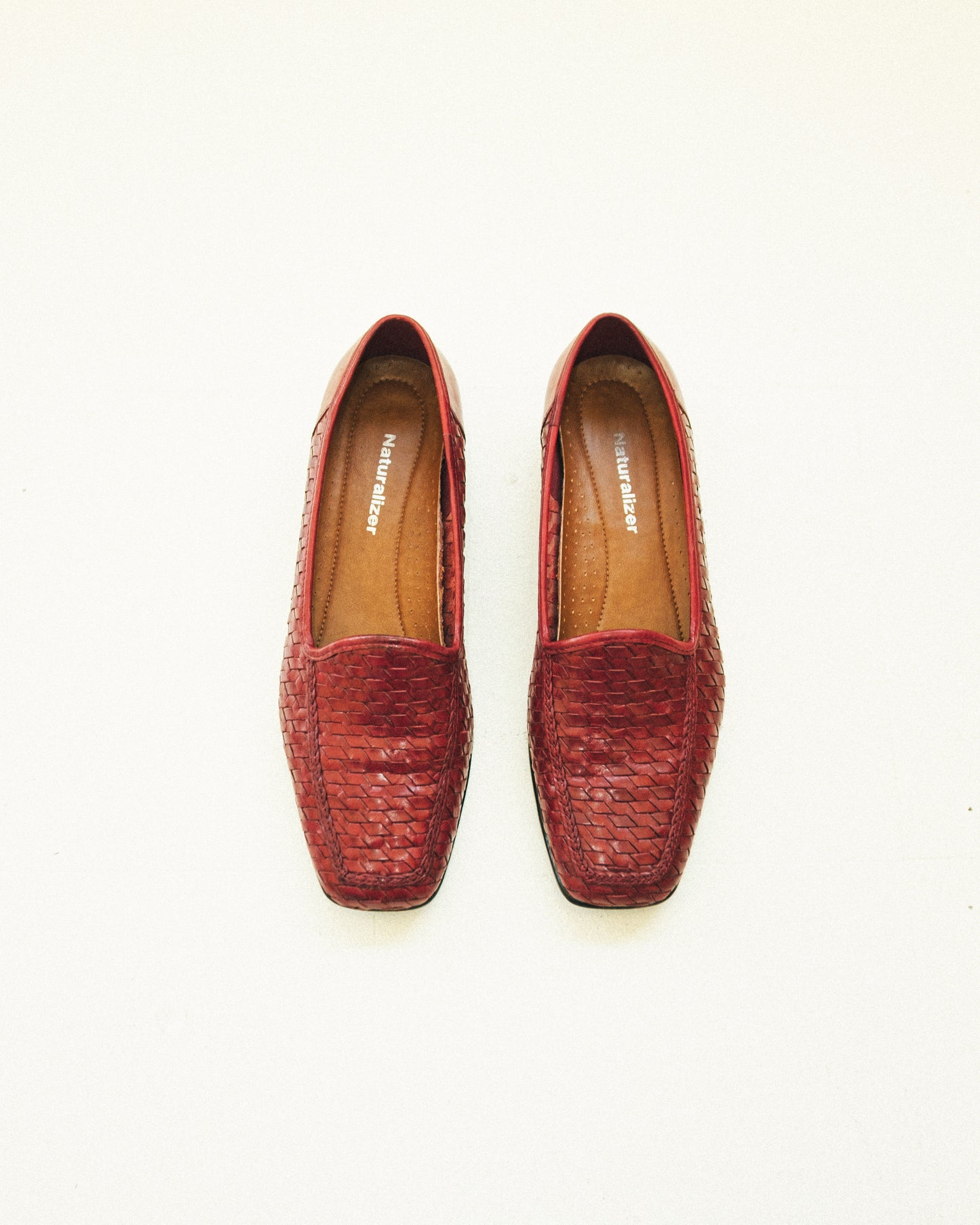 Crimson Woven Loafers 7